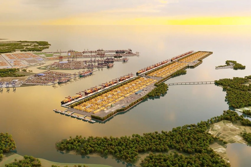 Bối cảnh 3D Cảng trung chuyển quốc tế Cần Giờ. Nguồn ảnh: Báo Chính phủ Bối cảnh 3D Cảng trung chuyển quốc tế Cần Giờ. Nguồn ảnh: Báo Chính phủ