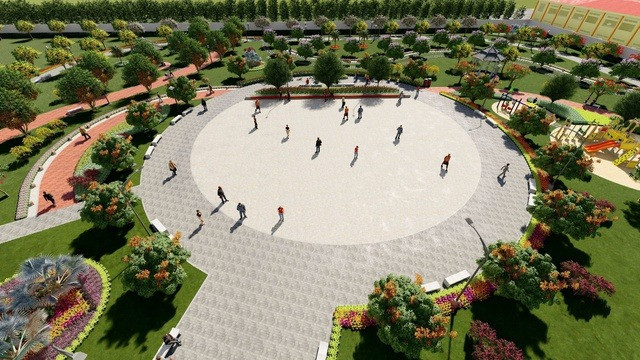 Bối cảnh 3D Công viên Tân Thạnh Tây. Nguồn ảnh: Báo Người Lao Động Bối cảnh 3D Công viên Tân Thạnh Tây. Nguồn ảnh: Báo Người Lao Động