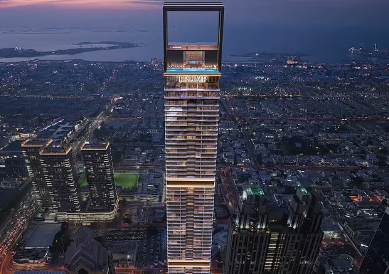 Tòa nhà chọc trời Trump Tower gây sốt ngay khi được công bố, giá khởi điểm một căn 26 tỷ đồng - ảnh 1