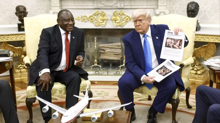 Sau ông Zelensky, đến lượt Tổng thống Nam Phi ‘khẩu chiến’ với ông Trump ở Nhà Trắng - ảnh 2