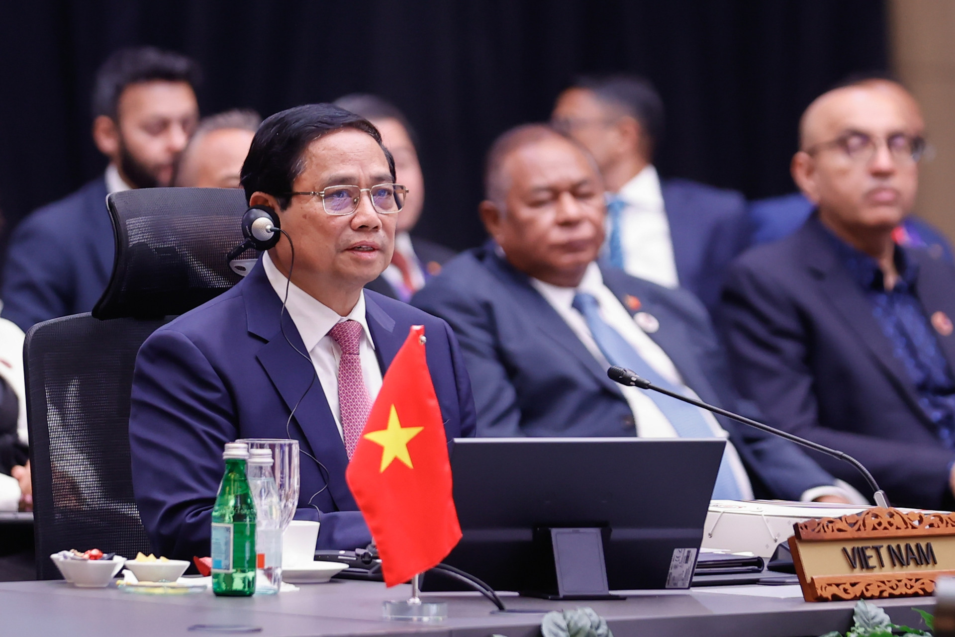 Thủ tướng Phạm Minh Chính bắt đầu các hoạt động tại Hội nghị Cấp cao ASEAN 46- Ảnh 7. Thủ tướng Phạm Minh Chính bắt đầu các hoạt động tại Hội nghị Cấp cao ASEAN 46- Ảnh 7.
