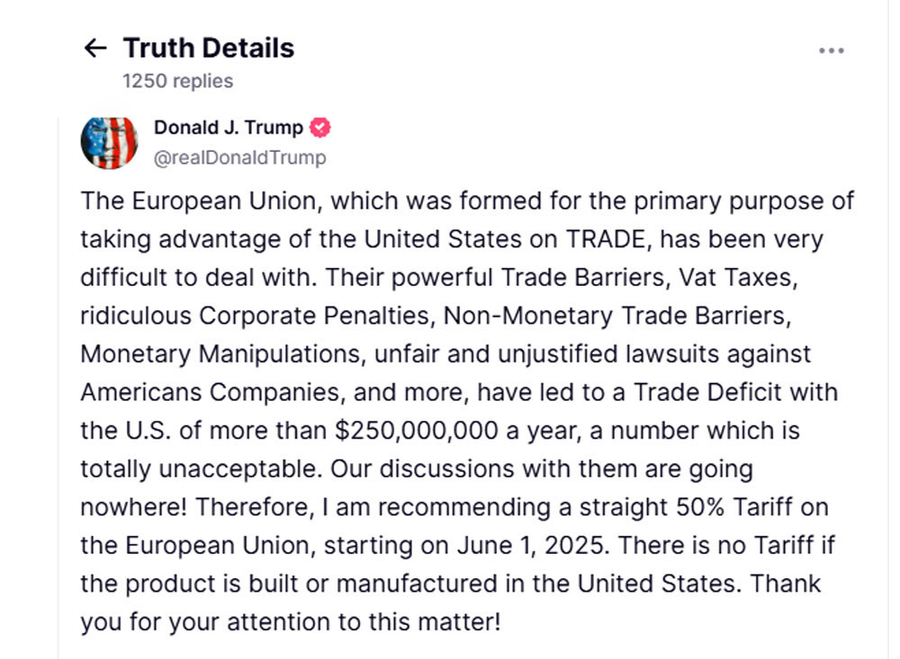 TrumpEUdoathue50phantram2025May23.jpg