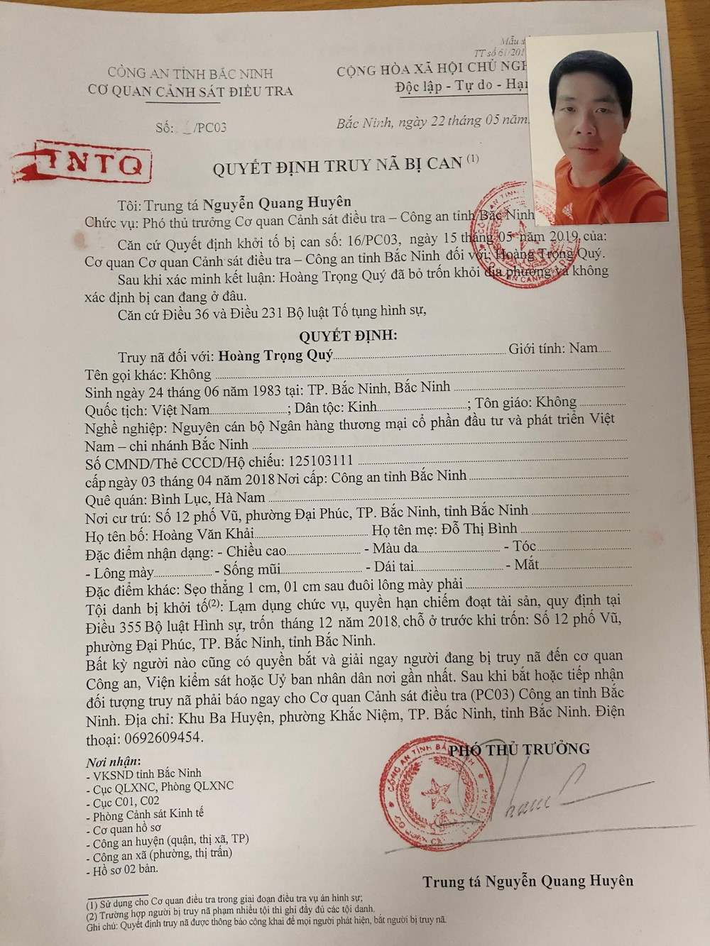Công an truy nã 4 đối tượng - ảnh 1