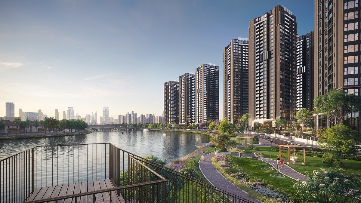 Chất liệu và ngôn ngữ thiết kế tạo nên dải lụa đẹp The Privé