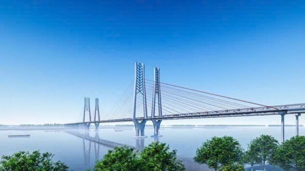 Bối cảnh 3D cầu Cần Thơ 2. Nguồn ảnh: Vietnamplus
