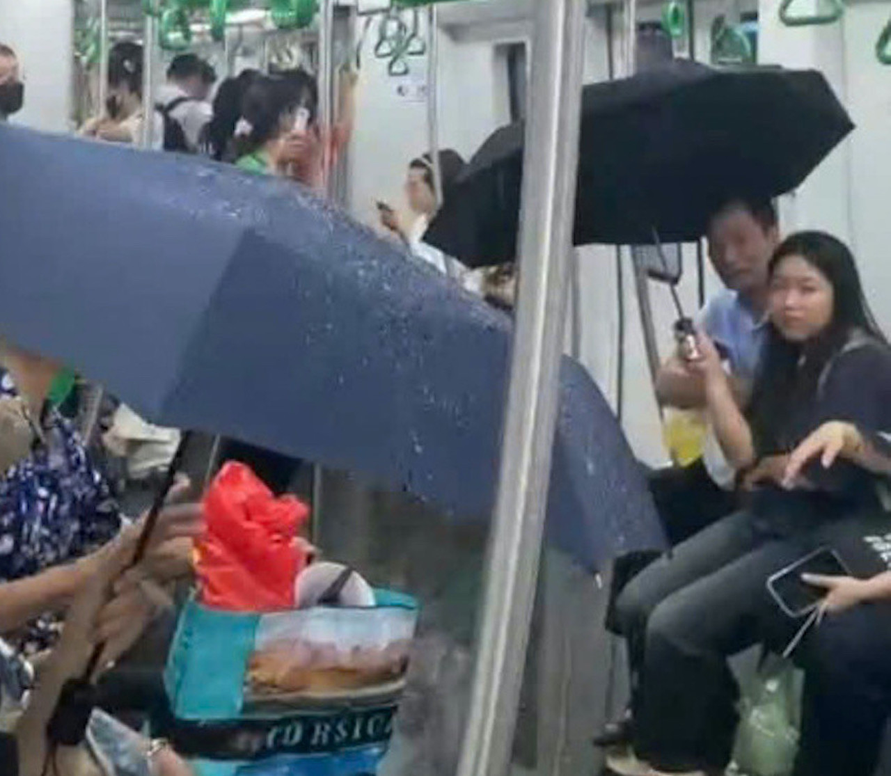 Metro Cát Linh- Hà Đông bị 'dột' nước. Ảnh: Vietnamnet