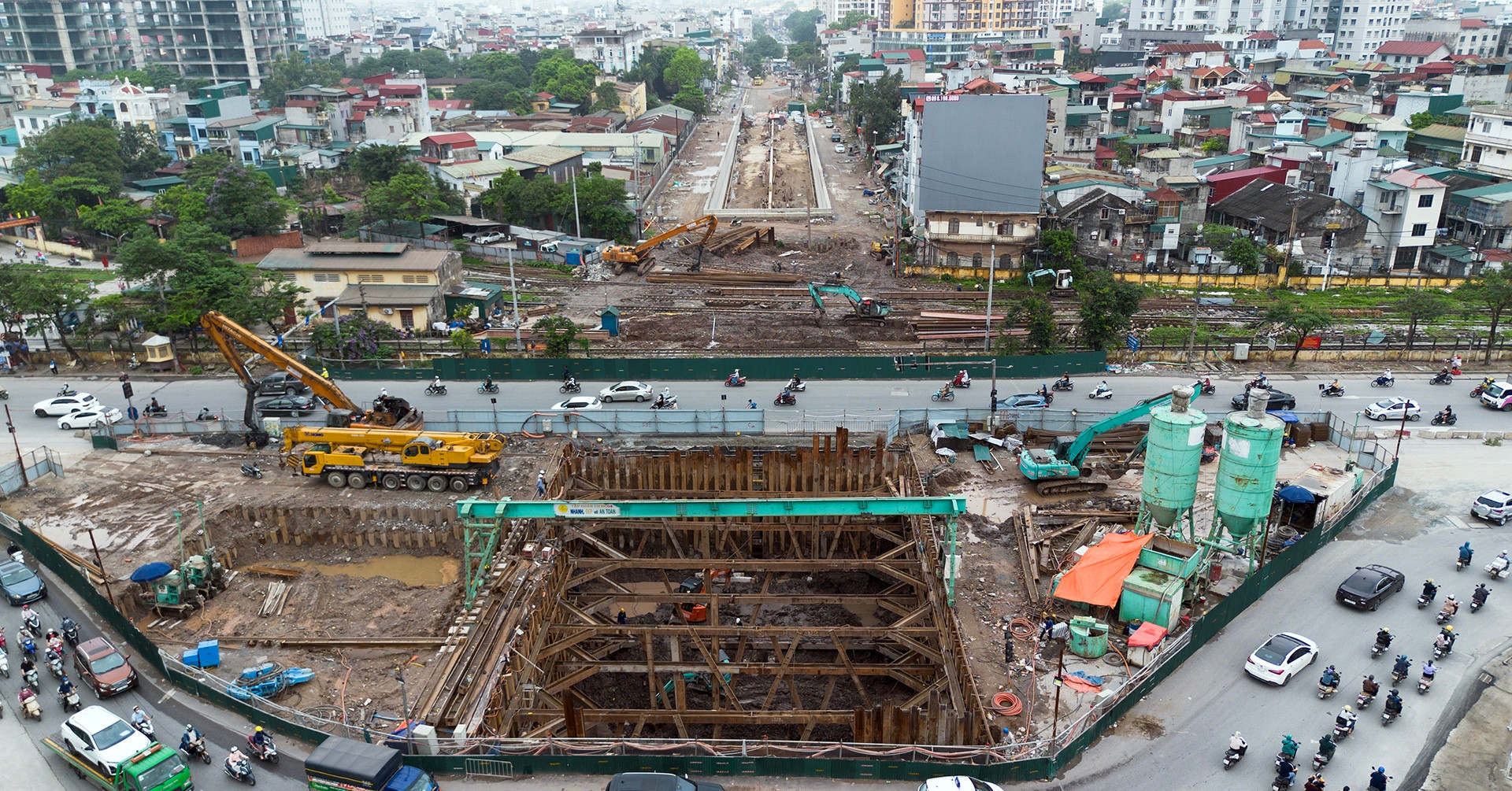 Hiện trạng hầm chui Kim Đồng - Giải Phóng sau hơn 2,5 năm thi công