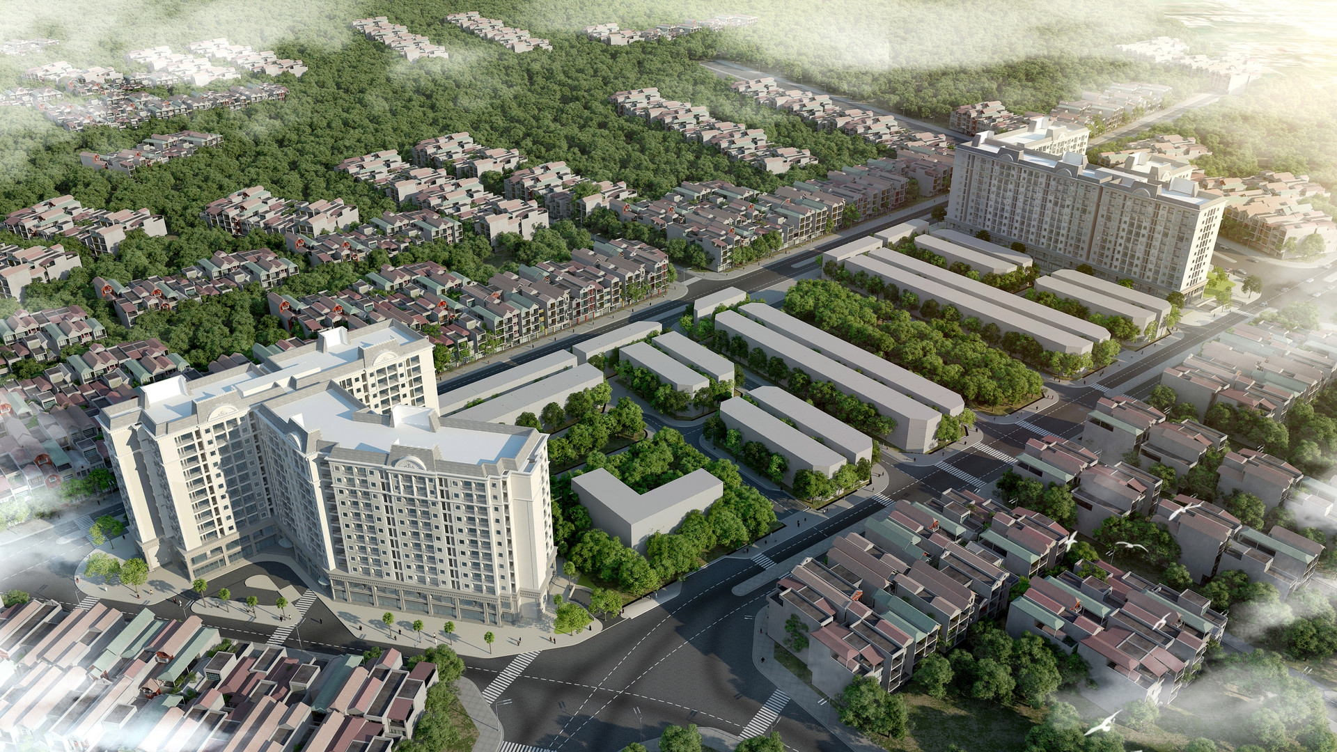 Bối cảnh 3D Hausman Premium Residences Bối cảnh 3D Hausman Premium Residences