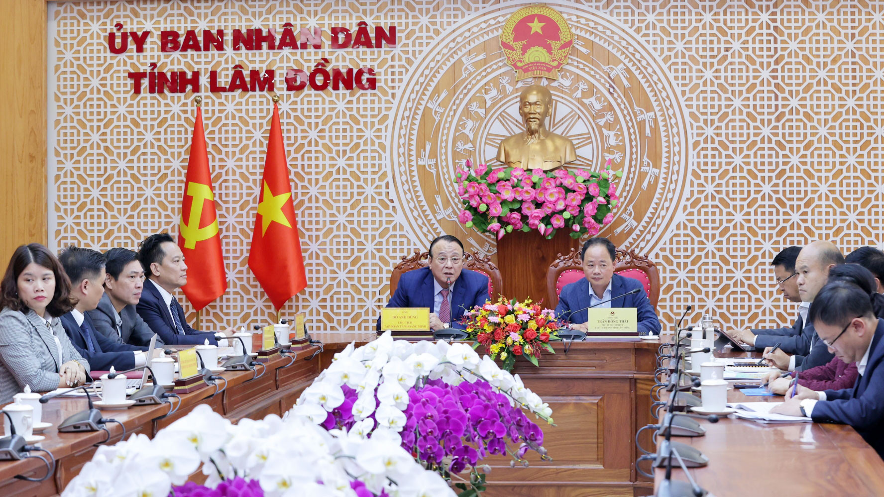 Hình ảnh tại buổi làm việc. Nguồn ảnh: Báo Lâm Đồng