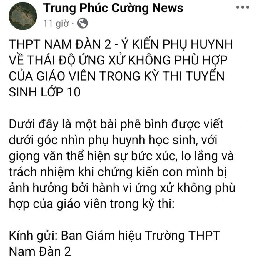 Giáo viên ở Nghệ An phát ngôn ‘học chi cho lắm cũng rồi cũng đi làm thuê, công nhân’, phía Nhà trường có động thái gì?