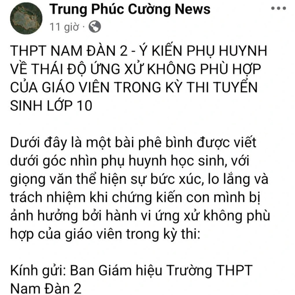 Chính thức đình chỉ thầy giáo phát ngôn ‘học chi cho lắm rồi cũng đi làm thuê, công nhân’ - ảnh 2