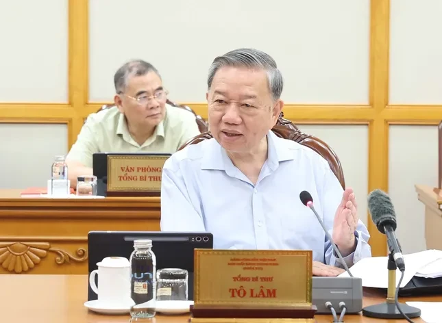 Tổng Bí thư Tô Lâm: Bố trí, sắp xếp cán bộ theo đúng nguyên tắc, yêu cầu ảnh 1