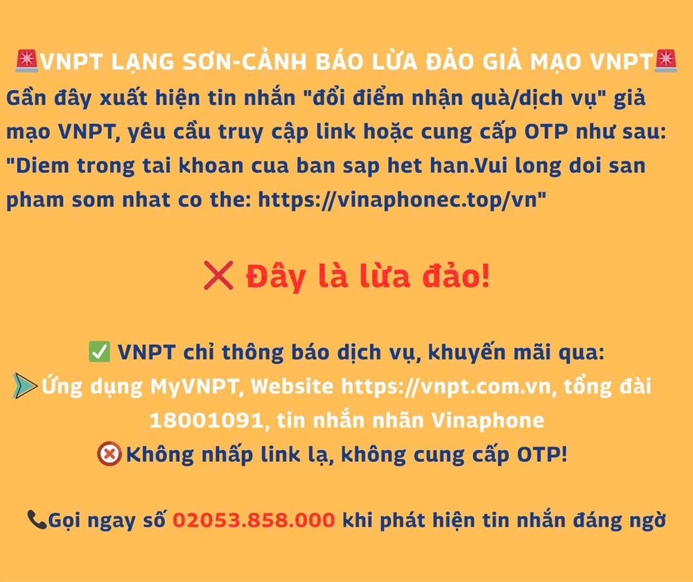 VNPT phát cảnh báo 'khẩn' đến toàn bộ khách hàng - ảnh 1