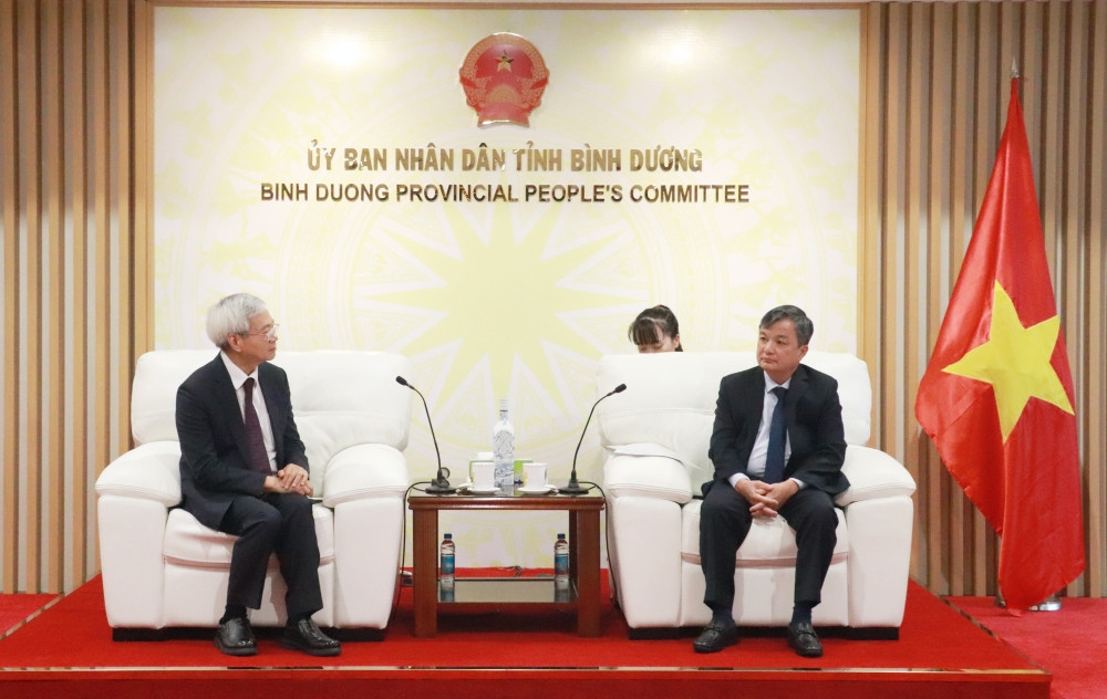 Hình ảnh tại buổi làm việc. Nguồn ảnh: UBND tỉnh Bình Dương Hình ảnh tại buổi làm việc. Nguồn ảnh: UBND tỉnh Bình Dương