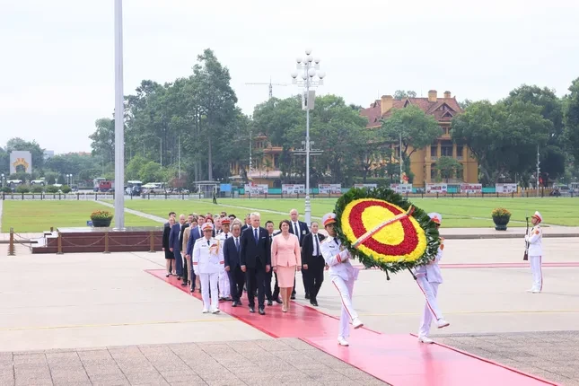 Chủ tịch nước Lương Cường chủ trì Lễ đón Tổng thống Litva thăm chính thức Việt Nam ảnh 7