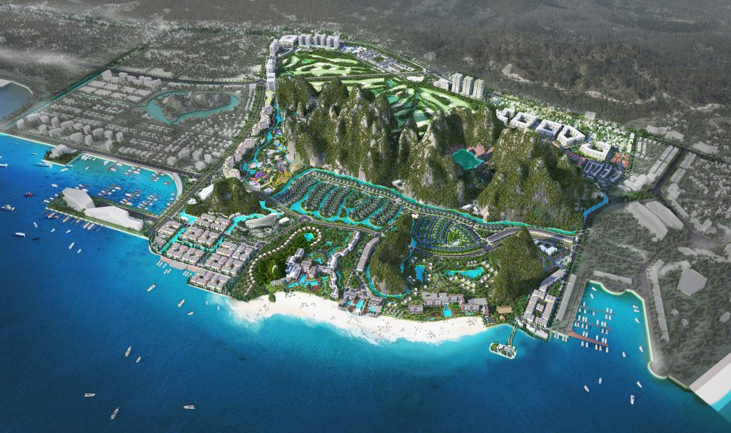 Bối cảnh tổ hợp du lịch nghỉ dưỡng - giải trí cao cấp, sân golf và khu dân cư Monbay Vân Đồn. Nguồn ảnh: Internet Bối cảnh tổ hợp du lịch nghỉ dưỡng - giải trí cao cấp, sân golf và khu dân cư Monbay Vân Đồn. Nguồn ảnh: Internet