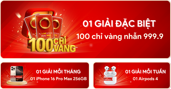 Chứng khoán TCBS chơi lớn, tặng khách hàng 100 chỉ vàng nhẫn