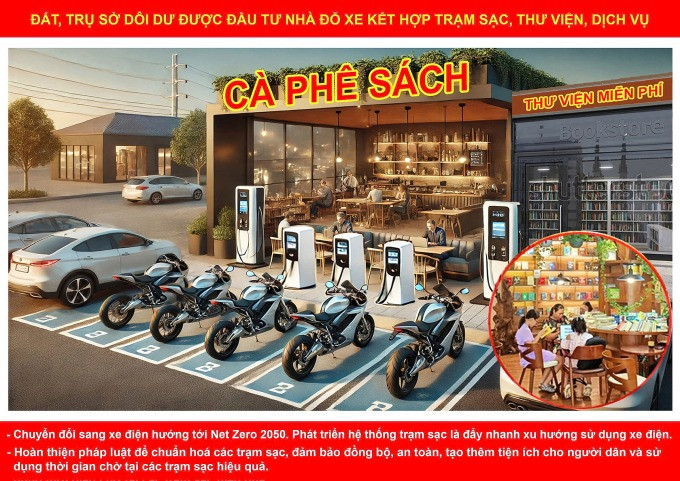 Đề xuất tận dụng trụ sở dôi dư làm thư viện, trạm sạc điện sau khi sáp nhập đơn vị hành chính- Ảnh 2. Đề xuất tận dụng trụ sở dôi dư làm thư viện, trạm sạc điện sau khi sáp nhập đơn vị hành chính- Ảnh 2.