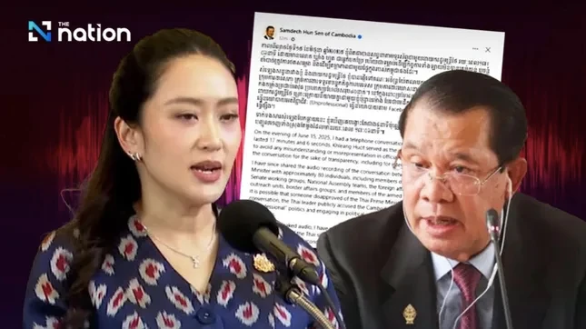 Thủ tướng Thái Lan gặp rắc rối vì cuộc gọi riêng với ông Hun Sen bị lộ ảnh 1