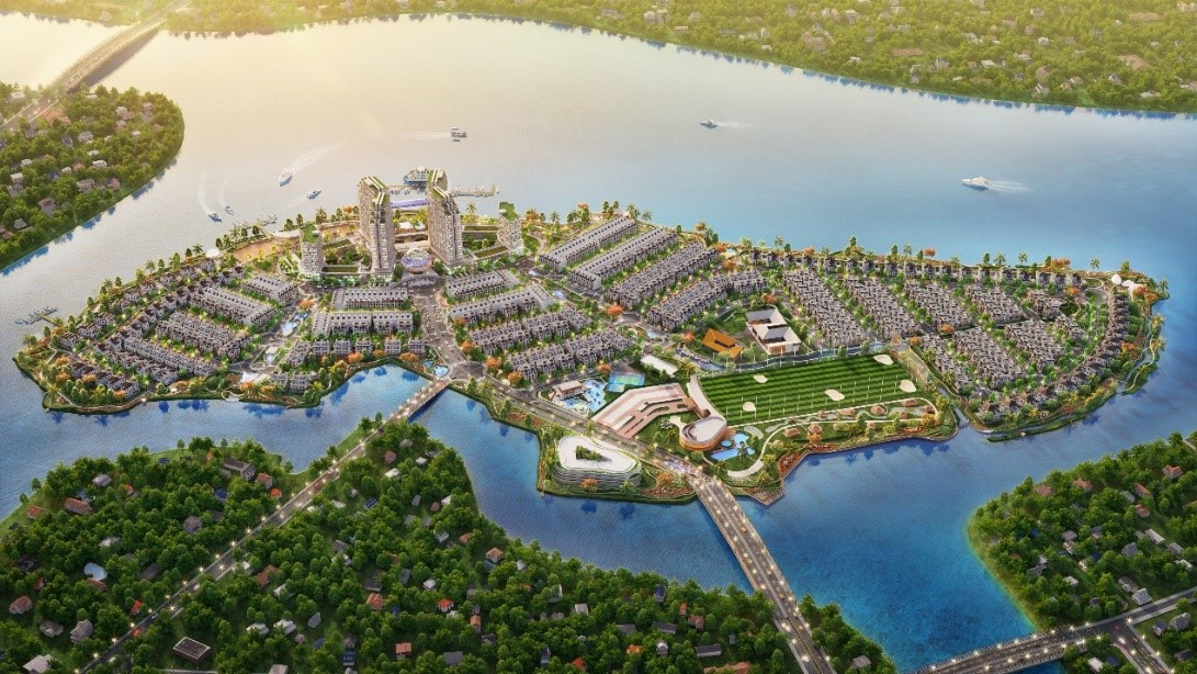 Địa thế “vừa tách - vừa nối” tạo điều kiện để Đảo Kim Quy có thể phát triển thành một khu ở sinh thái, biệt lập nhưng không tách rời tiện ích đô thị hiện hữu Địa thế “vừa tách - vừa nối” tạo điều kiện để Đảo Kim Quy có thể phát triển thành một khu ở sinh thái, biệt lập nhưng không tách rời tiện ích đô thị hiện hữu