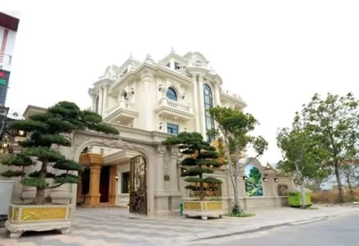 Bên trong ‘lâu đài gỗ quý’ của đại gia vùng biên: Cổng nhôm đúc, đèn dát vàng, hồ cá Koi tiền tỷ- Ảnh 1. Bên trong ‘lâu đài gỗ quý’ của đại gia vùng biên: Cổng nhôm đúc, đèn dát vàng, hồ cá Koi tiền tỷ- Ảnh 1.