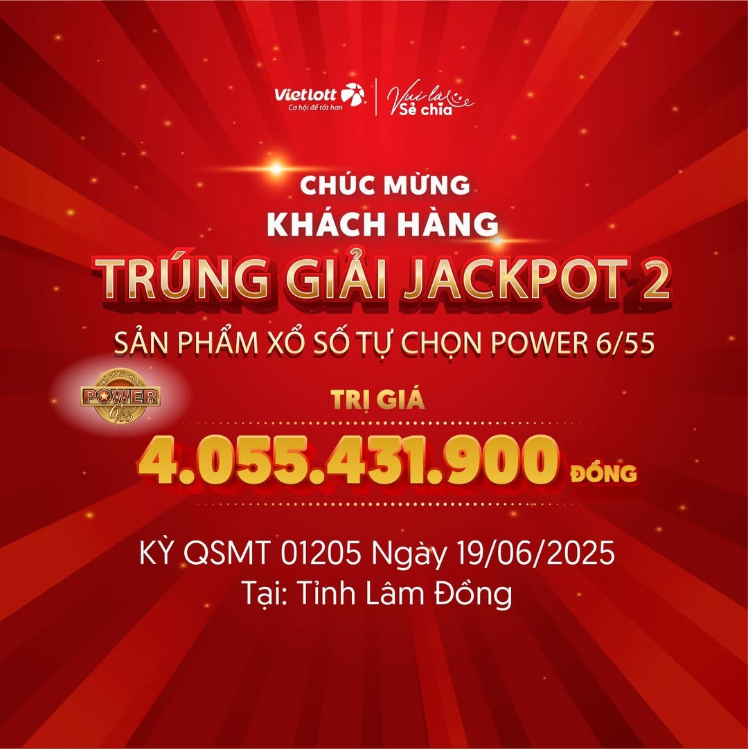 Vietlott tìm thấy vé số trúng giải độc đắc trị giá hơn 4 tỷ đồng