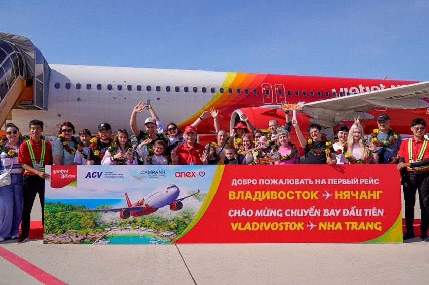 Vietjet (VJC) khai trương đường bay thẳng đầu tiên kết nối Việt Nam - Nga