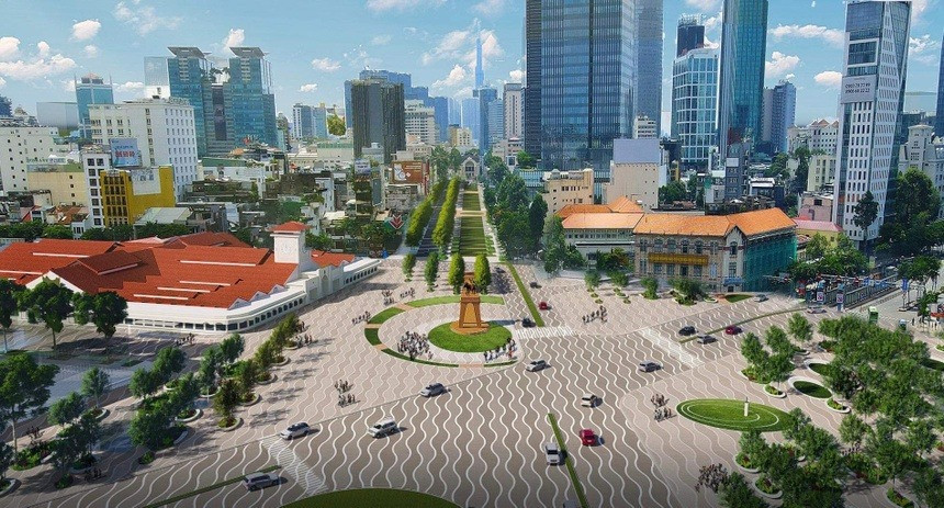 Ngay trước công trình hơn 100 năm tuổi của TP. HCM sẽ có không gian công cộng rộng lớn như quảng trường Thời Đại ở New York- Ảnh 1. Ngay trước công trình hơn 100 năm tuổi của TP. HCM sẽ có không gian công cộng rộng lớn như quảng trường Thời Đại ở New York- Ảnh 1.