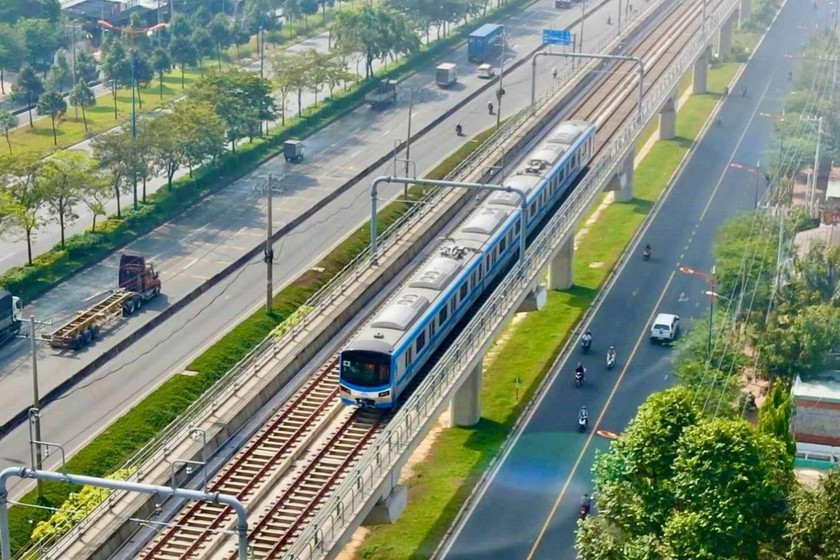 Tuyến Metro Bến Thành - Suối Tiên. Nguồn ảnh: Báo Pháp luật Việt Nam điện tử Tuyến Metro Bến Thành - Suối Tiên. Nguồn ảnh: Báo Pháp luật Việt Nam điện tử