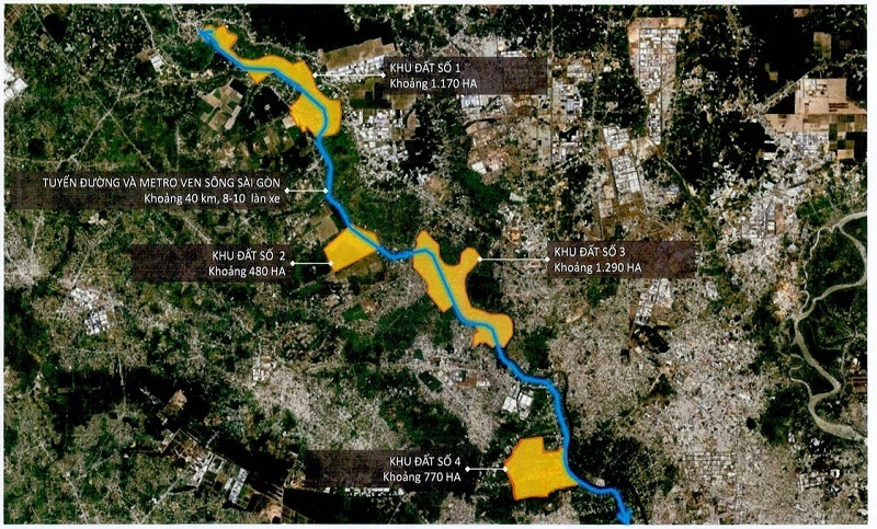 Sun Group muốn đầu tư tuyến metro và đại lộ ven sông Sài Gòn theo hình thức BT, đổi quỹ đất 4.100ha