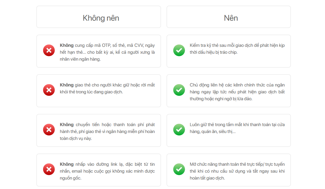 Techcombank (TCB) phát cảnh báo về các hình thức lừa đảo thẻ ngân hàng