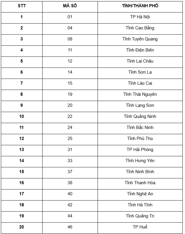 Chi tiết mã số đơn vị hành chính của 34 tỉnh thành mới - ảnh 2
