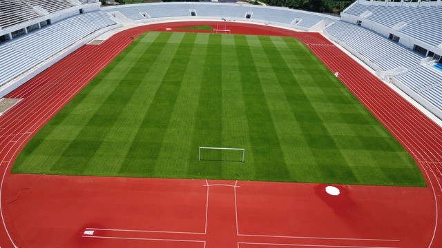 Sân vận động 22.000 chỗ lớn nhất miền núi phía Bắc: Mặt sân xanh mướt chuẩn FIFA, ngày vận hành sắp cận kề- Ảnh 2. Sân vận động 22.000 chỗ lớn nhất miền núi phía Bắc: Mặt sân xanh mướt chuẩn FIFA, ngày vận hành sắp cận kề- Ảnh 2.