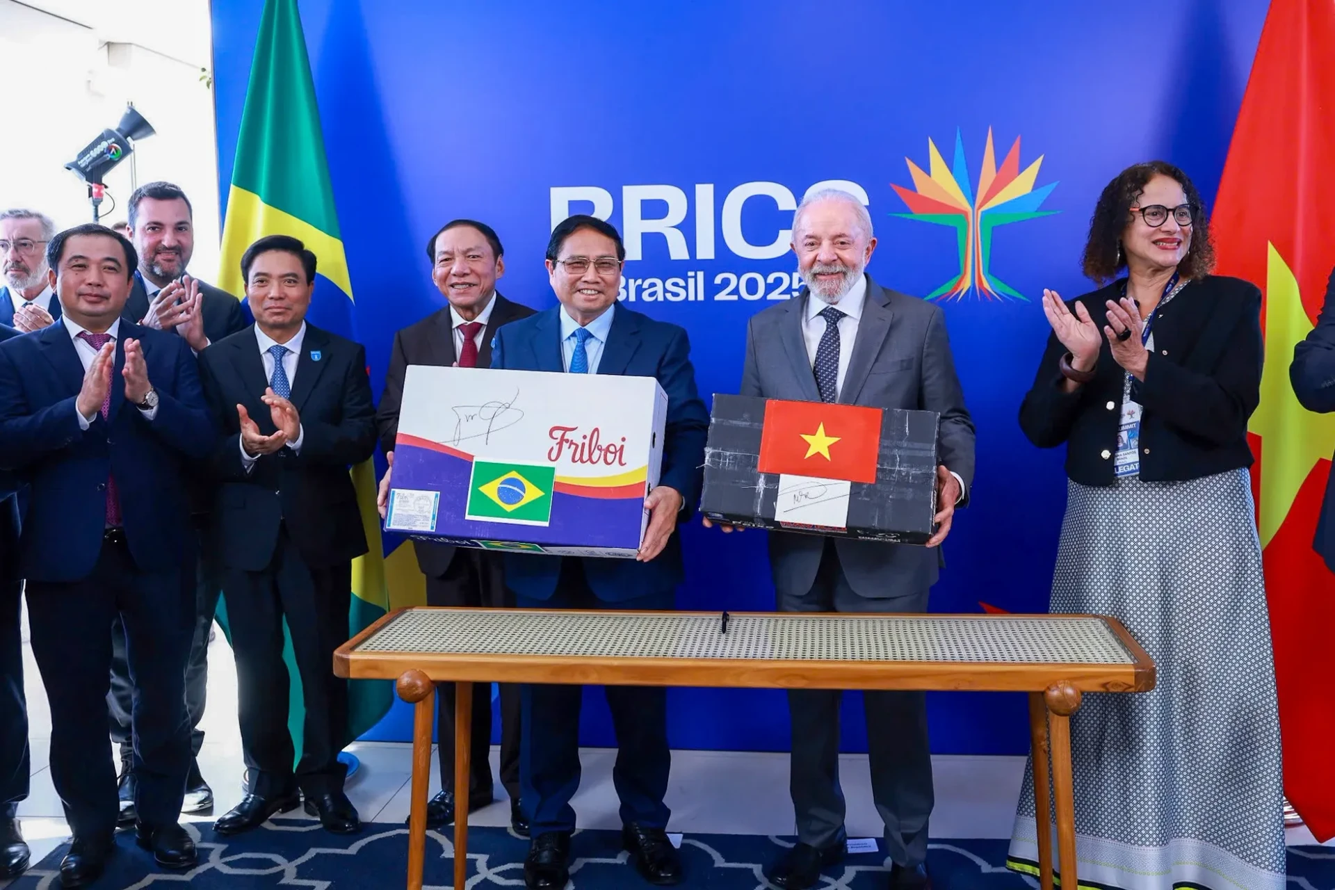 Thủ tướng dự lễ công bố lô hàng xuất khẩu cá tra-basa, rô phi đầu tiên sang Brazil ảnh 3