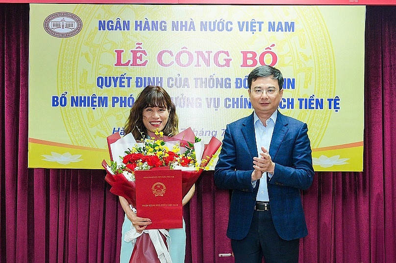 Bổ nhiệm bà Nguyễn Huyền Dịu giữ chức Phó Vụ trưởng Vụ Chính sách tiền tệ