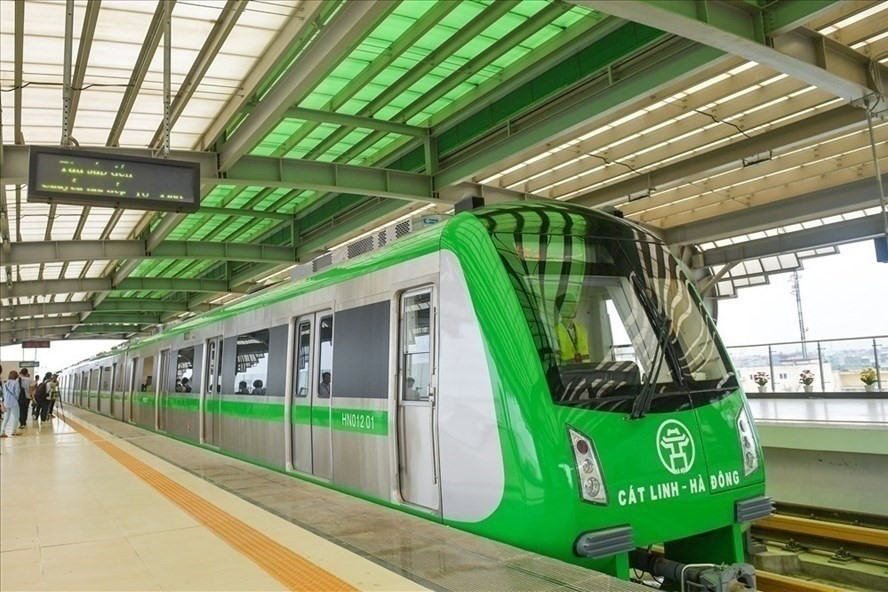Đường sắt đô thị Cát Linh - Hà Đông. Nguồn ảnh: Báo Lao Động Đường sắt đô thị Cát Linh - Hà Đông. Nguồn ảnh: Báo Lao Động