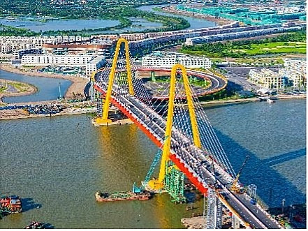 Cận cảnh cầu Hoàng Gia trước 'giờ G': Biểu tượng mới 'vẽ lại' trung tâm Hải Phòng sau sáp nhập Cận cảnh cầu Hoàng Gia trước 'giờ G': Biểu tượng mới 'vẽ lại' trung tâm Hải Phòng sau sáp nhập