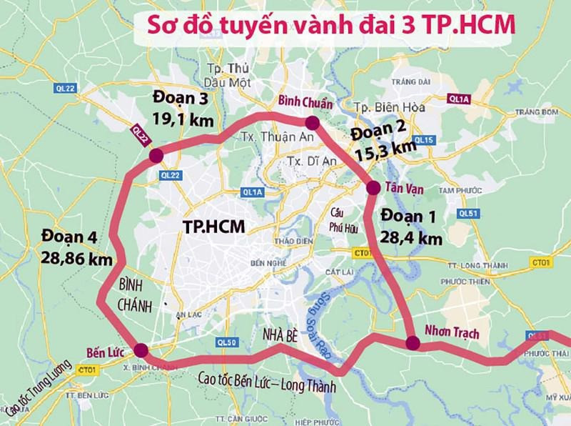 Mốc thời gian cụ thể thông xe các đoạn của đường vành đai chiến lược dài 76km- Ảnh 2. Mốc thời gian cụ thể thông xe các đoạn của đường vành đai chiến lược dài 76km- Ảnh 2.