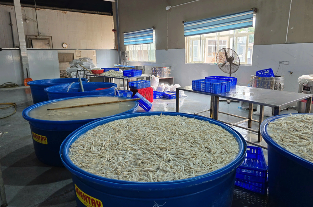 Đột kích kho đông lạnh ở Thanh Hóa, tịch thu hơn 13 tấn chân gà ngâm hóa chất tẩy trắng - ảnh 1