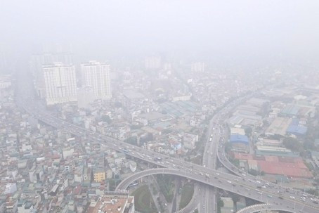 Chiều nay, Hà Nội đứng đầu thế giới về ô nhiễm không khí