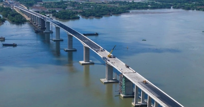 Chưa đầy 2 tháng nữa, cầu 1.800 tỷ lớn nhất Vành đai 3 TP. Hồ Chí Minh sẽ thông xe đúng ngày đặc biệt của dân tộc - ảnh 1