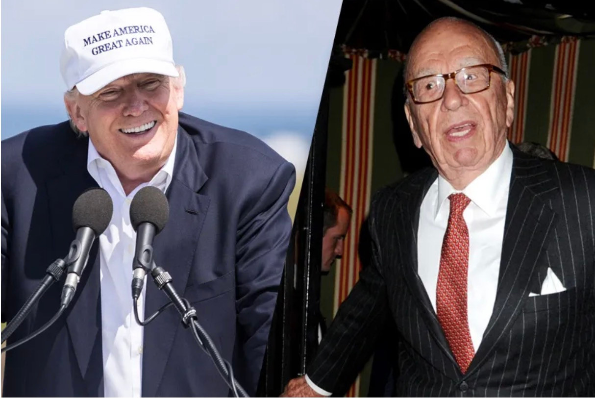 Trump and murdoch. Shutterstock