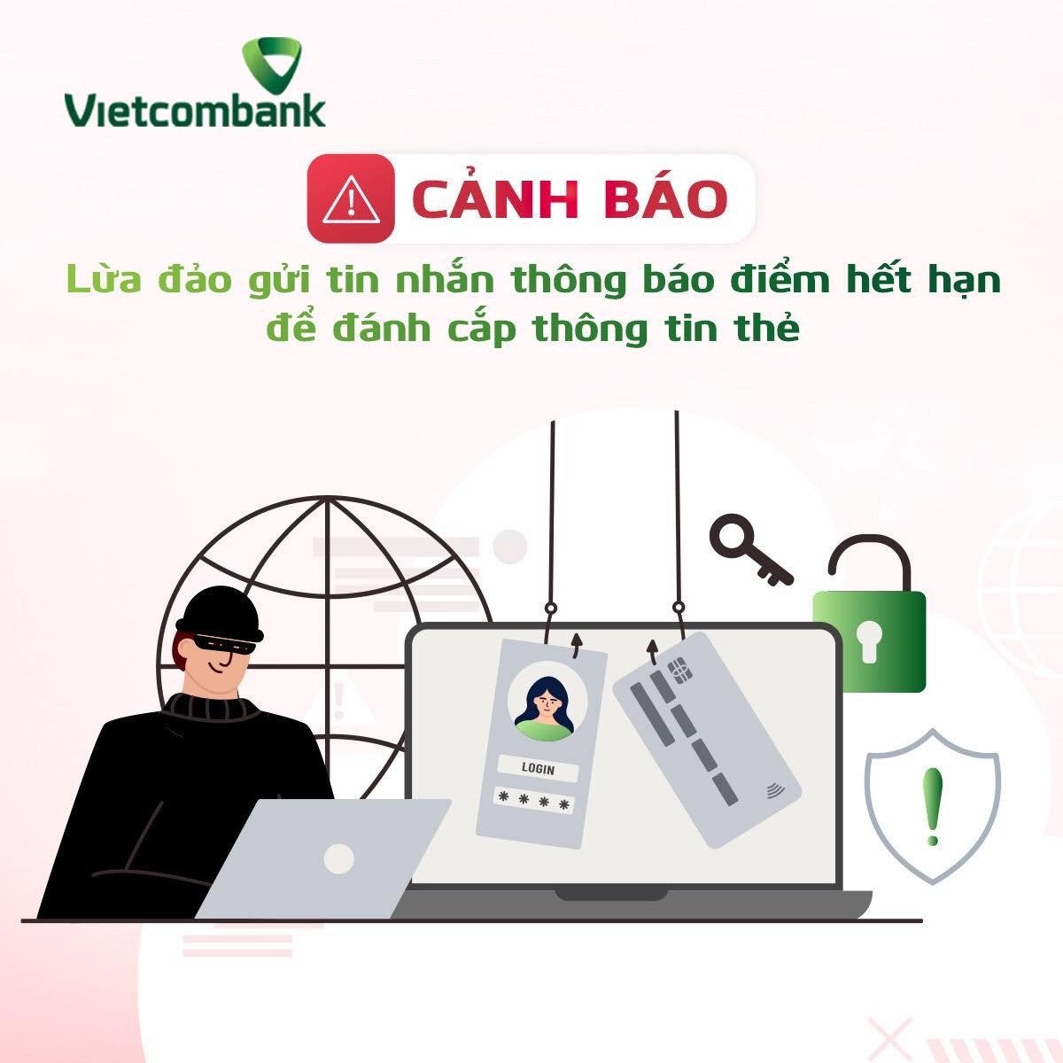 Vietcombank cảnh báo khẩn đến khách hàng về một hình thức lừa đảo hoàn toàn mới