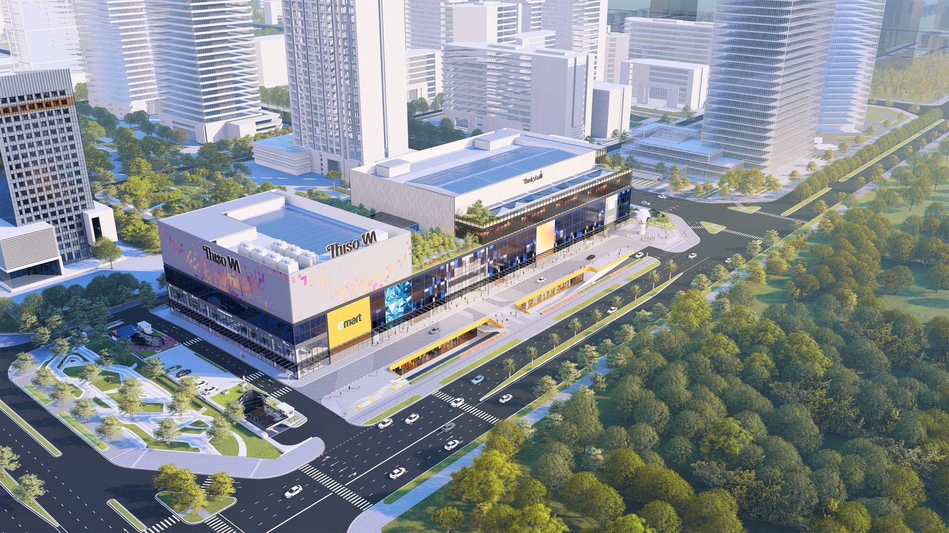 Phối cảnh dự án Thiso Mall Tây Hồ Tây. Nguồn ảnh: Internet Phối cảnh dự án Thiso Mall Tây Hồ Tây. Nguồn ảnh: Internet