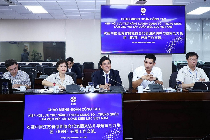 EVN làm việc với ông lớn năng lượng Trung Quốc, tìm lời giải cho bài toán lưu trữ điện