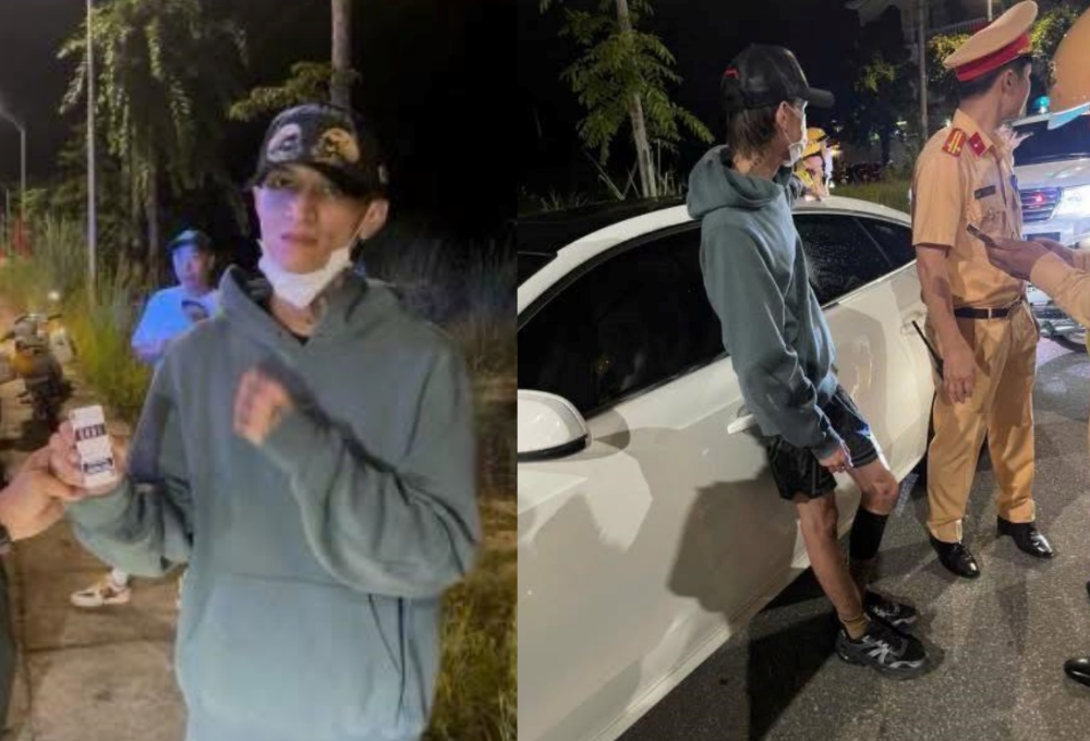 Một rapper nổi tiếng Việt Nam lái Audi lạng lách trên cao tốc, bị CSGT truy bắt và phát hiện dương tính ma túy - ảnh 3