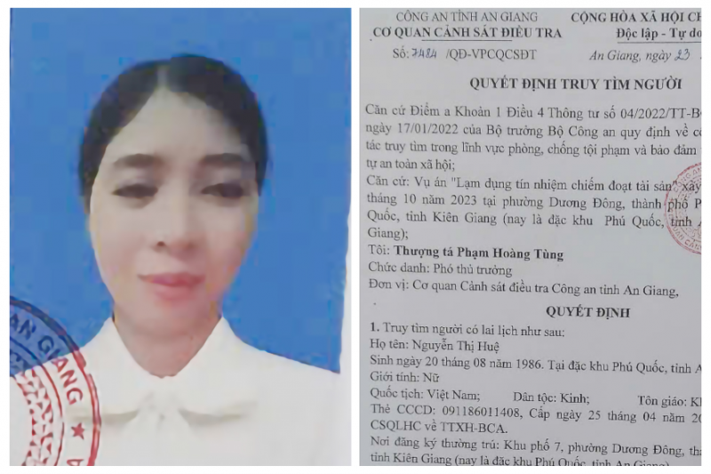 Đề nghị ai biết thông tin về Nguyễn Thị Huệ lập tức liên hệ với công an qua SĐT: 0982.194.040 - ảnh 1