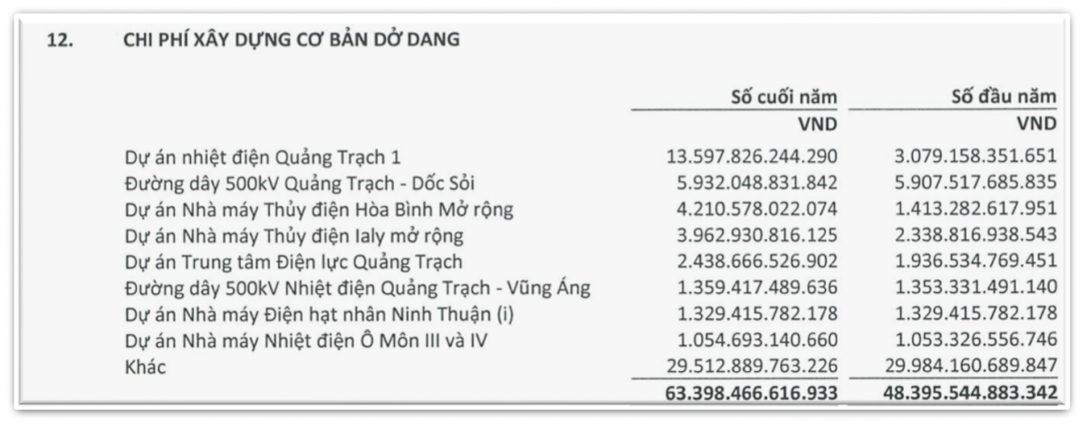 EVN công bố BCTC năm 2024, bất ngờ với số nợ vay 324.000 tỷ đồng