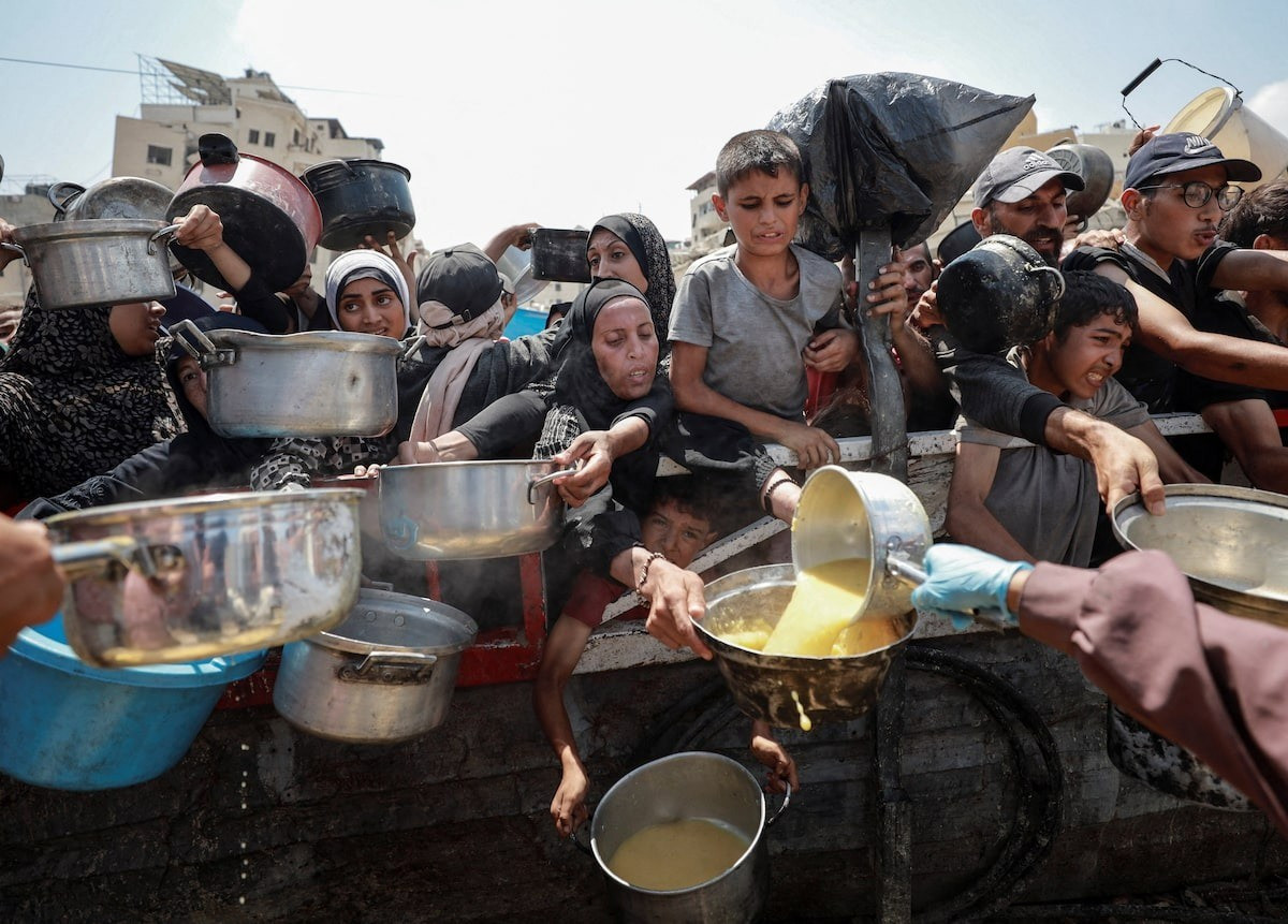 Cư dân Dải Gaza đối mặt với nạn đói trầm trọng. (Ảnh: Reuters) m4cem2aetvndfigmwgjjux33rq.jpg
