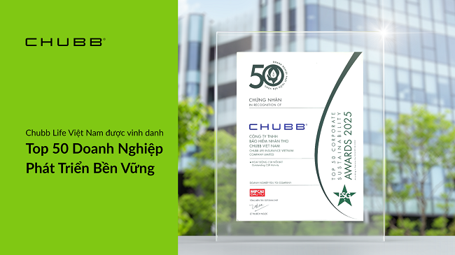 Chubb Life Việt Nam được vinh danh vì đóng góp giáo dục cộng đồng, mở rộng cơ hội phát triển bền vững cho thế hệ trẻ